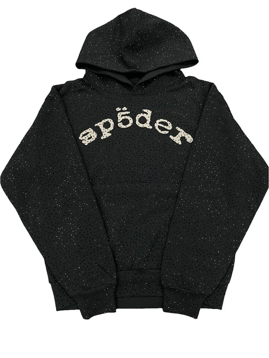 SP5DER RHINESTONE HOODIE